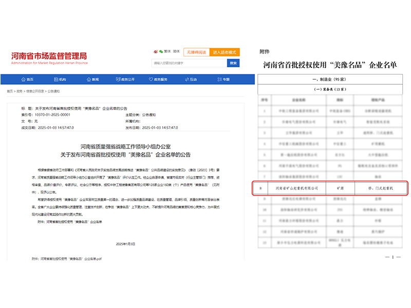 質(zhì)量**，品牌引 領(lǐng)｜河南礦山榮登“美豫名品”榜單
